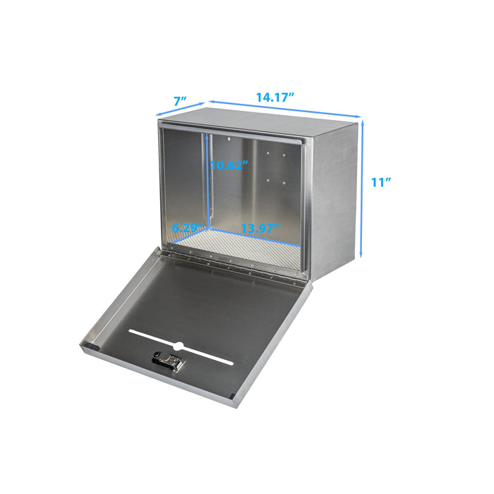 D22S - Over-The-Door Stainless Steel Box (Silver)