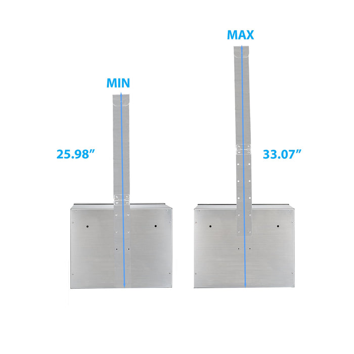 D22S - Over-The-Door Stainless Steel Box (Silver)