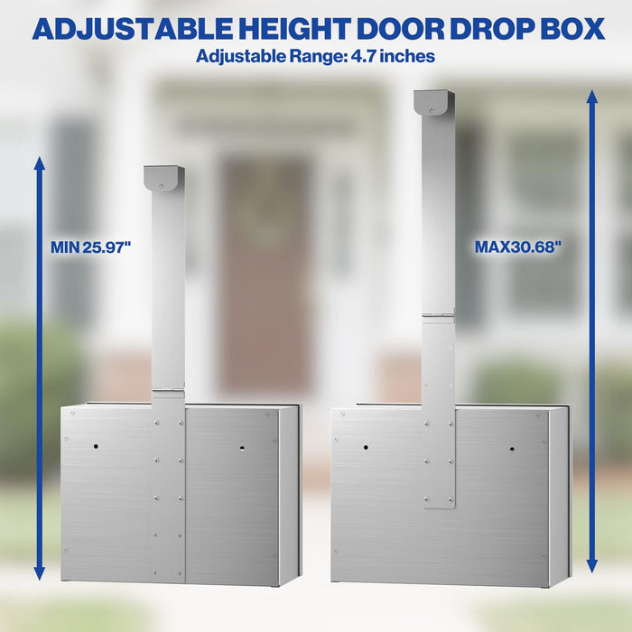 D22S - Over-The-Door Stainless Steel Box (Silver)