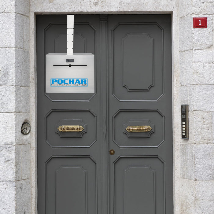 D22S - Over-The-Door Stainless Steel Box (Silver)