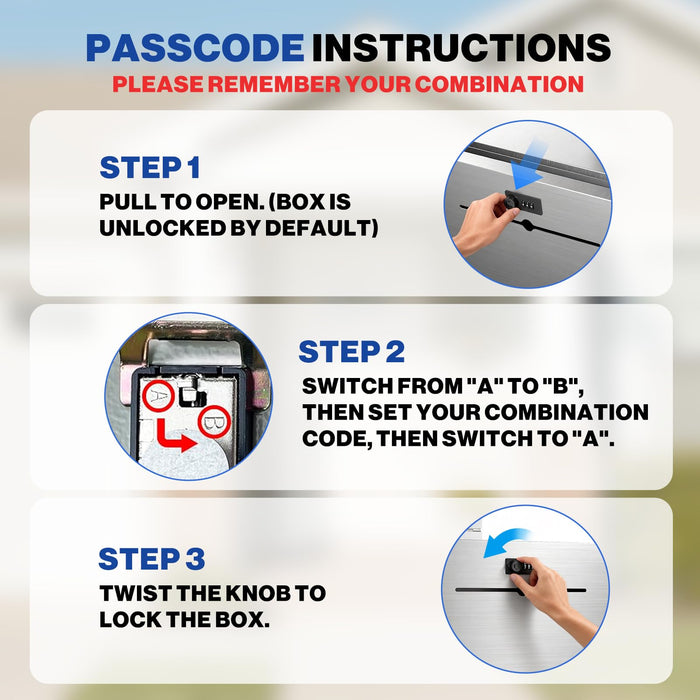 D22S - Over-The-Door Stainless Steel Box (Silver)