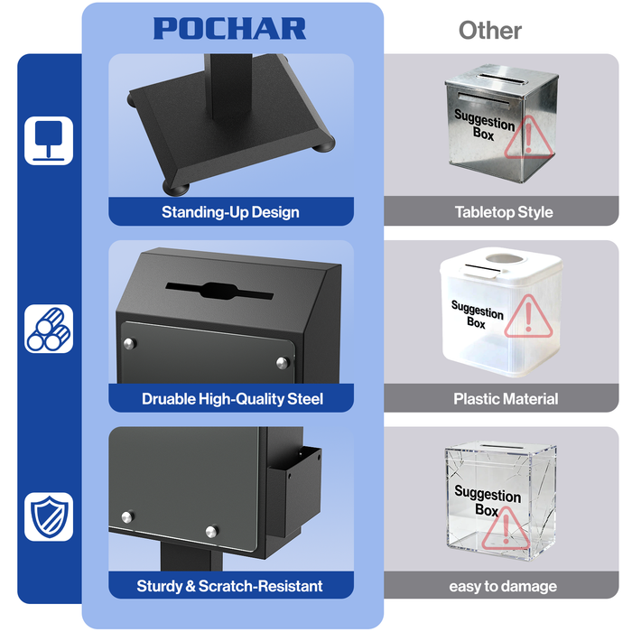 D26-H - Suggestion Box with Stand