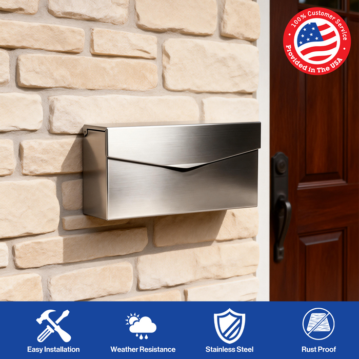 D31 - Rainproof Stainless Steel Mailbox