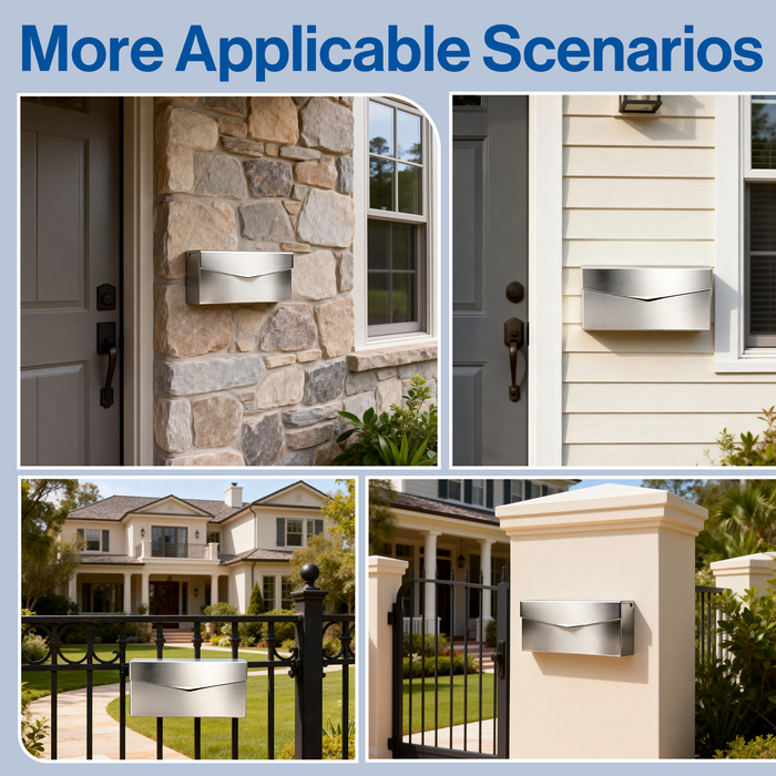 D31 - Rainproof Stainless Steel Mailbox