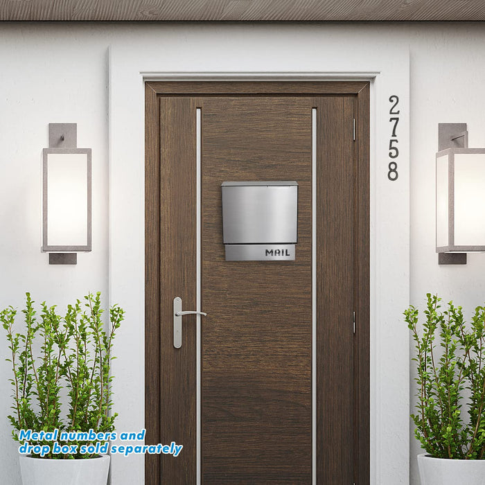 D32 - Stainless Steel Dropbox with Newspaper Holder - 11'' x 4.5'' x 11.50''