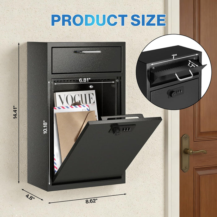 D4-H - Locking Mailbox with Combination Lock