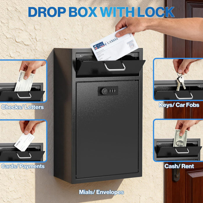 D4-H - Locking Mailbox with Combination Lock
