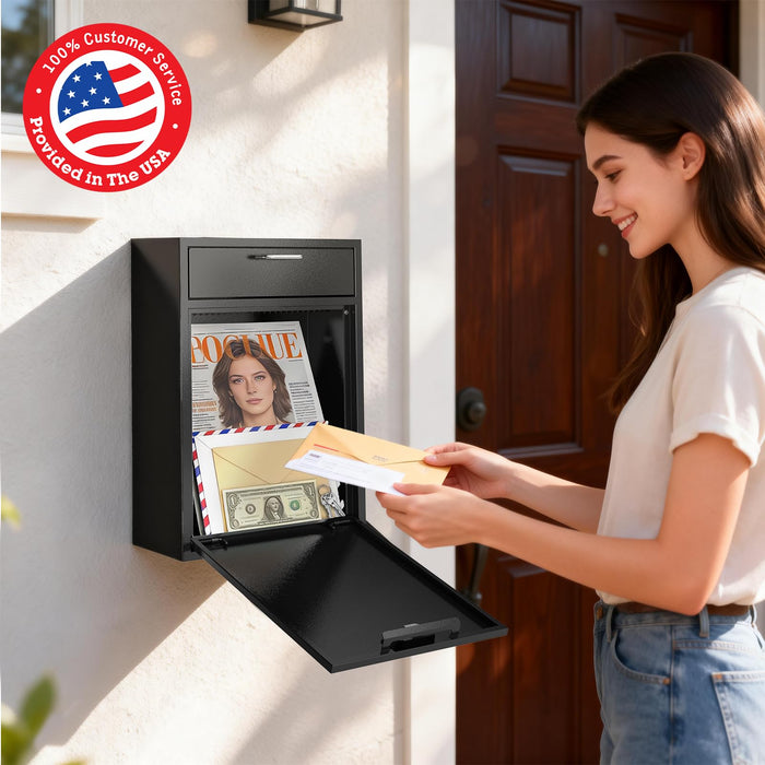 D4L-H - Large Locking Mailbox with Combination Lock