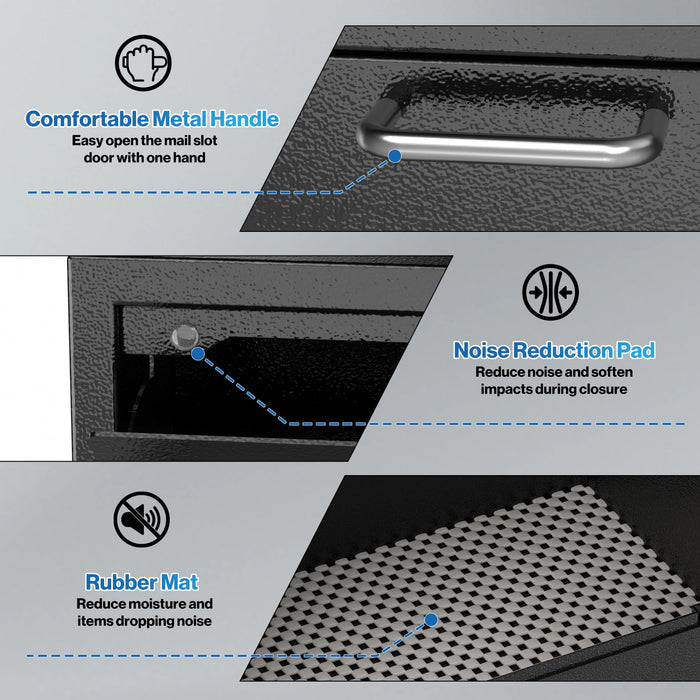 D4L-H - Large Locking Mailbox with Combination Lock