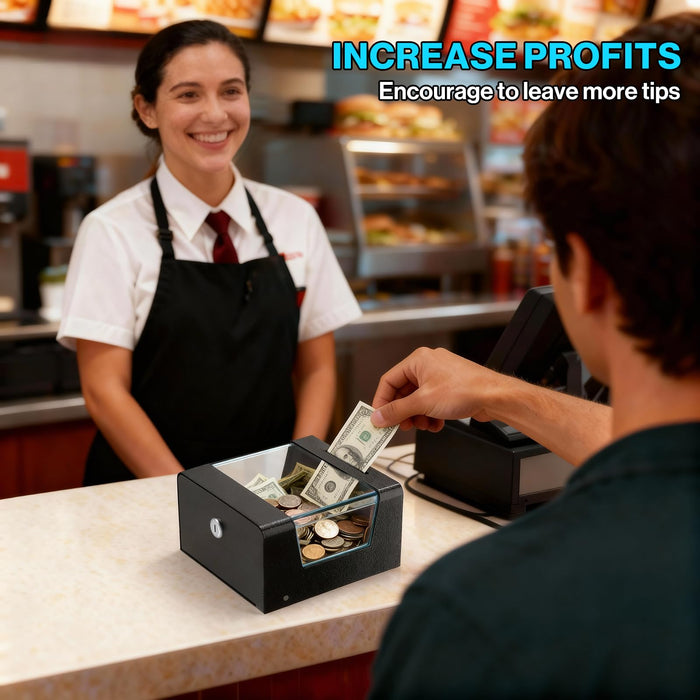 D8-H - Steel Locking Tip Box with Combination Cable Lock