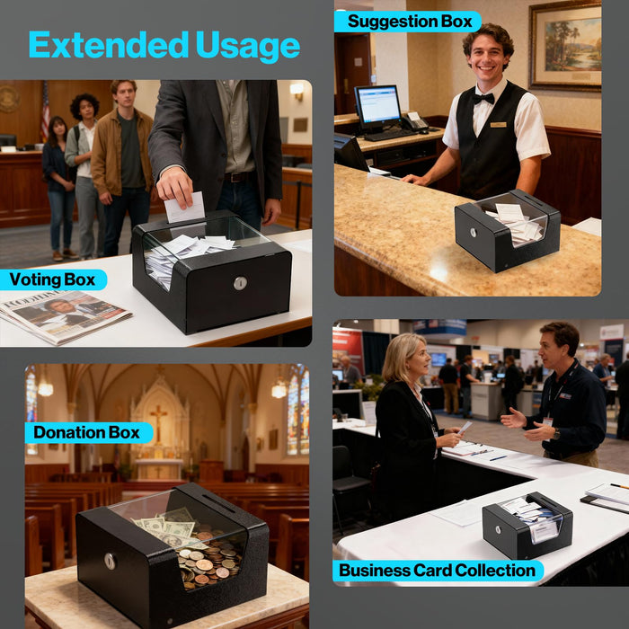 D8-H - Steel Locking Tip Box with Combination Cable Lock