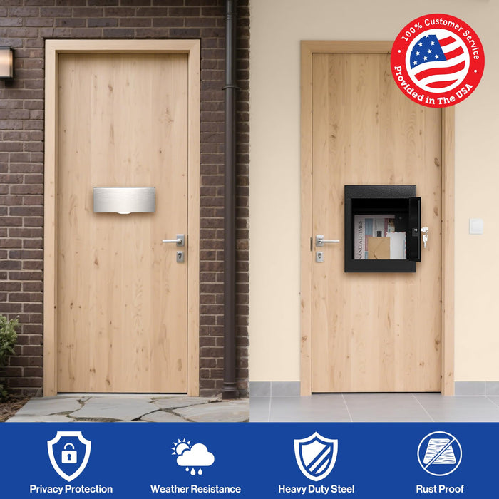 D9N-H - Through-The-Wall Drop Box with Rainproof Cover