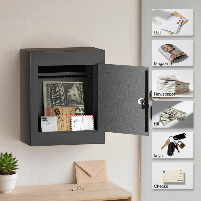 D9N-H - Through-The-Wall Drop Box with Rainproof Cover