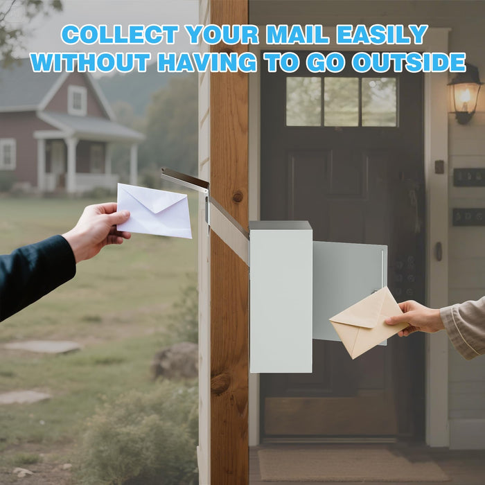 D9N-W - Through the Wall Drop Box (Off-White)