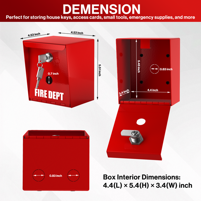 DF1 - Fire Box for Fire Department Lock for Keys