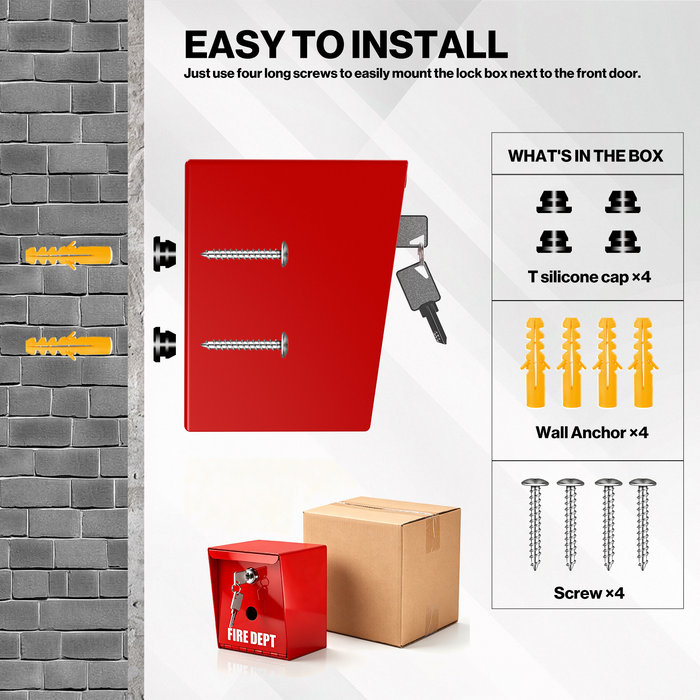 DF1 - Fire Box for Fire Department Lock for Keys