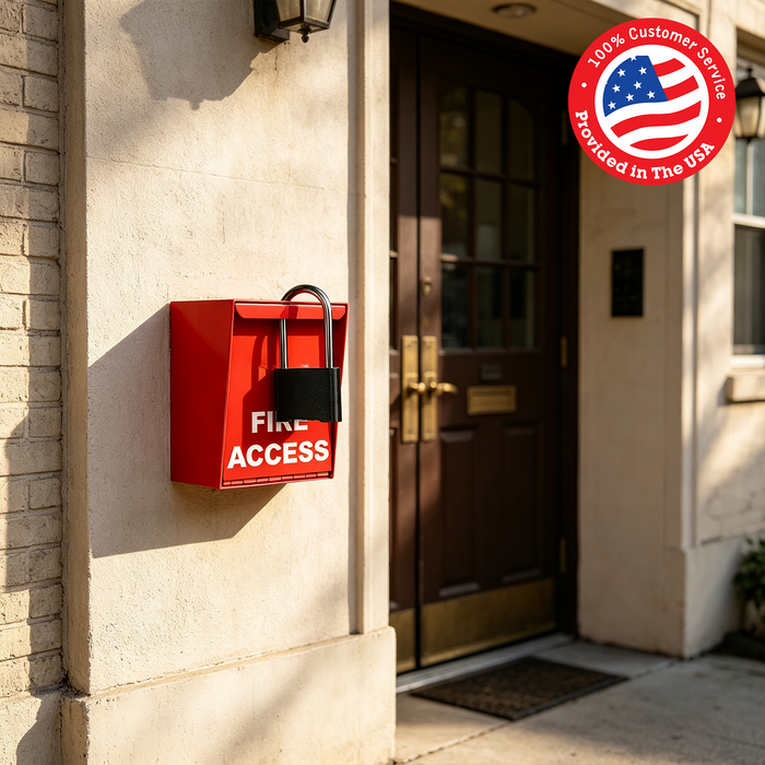 DF2 - Wall Mounted Fire Key Lock Box with Combination Lock