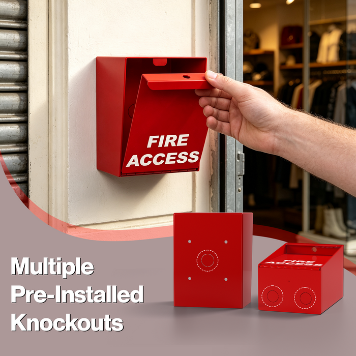 DF2 - Wall Mounted Fire Key Lock Box with Combination Lock