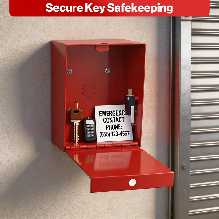 DF2 - Wall Mounted Fire Key Lock Box with Combination Lock