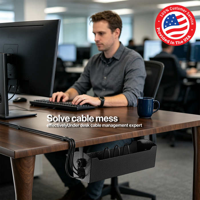 DR3 - 15’’ Under Desk Cable Management Tray
