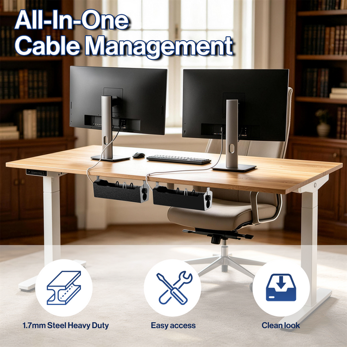 DR3 - 15’’ Under Desk Cable Management Tray