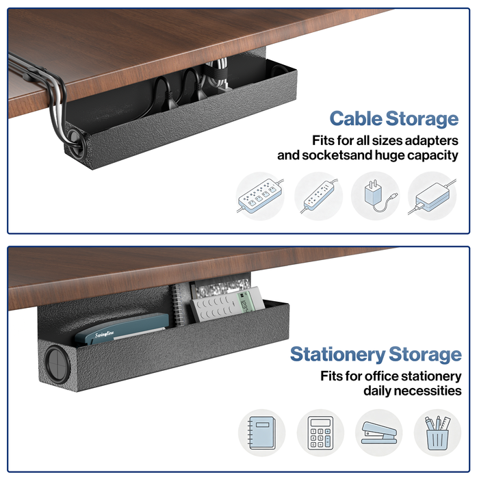 DR4 - 16’’ Under Desk Cable Management Tray