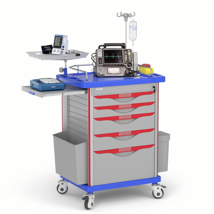 ET-01 - Medical Crash Cart with Emergency Accessory