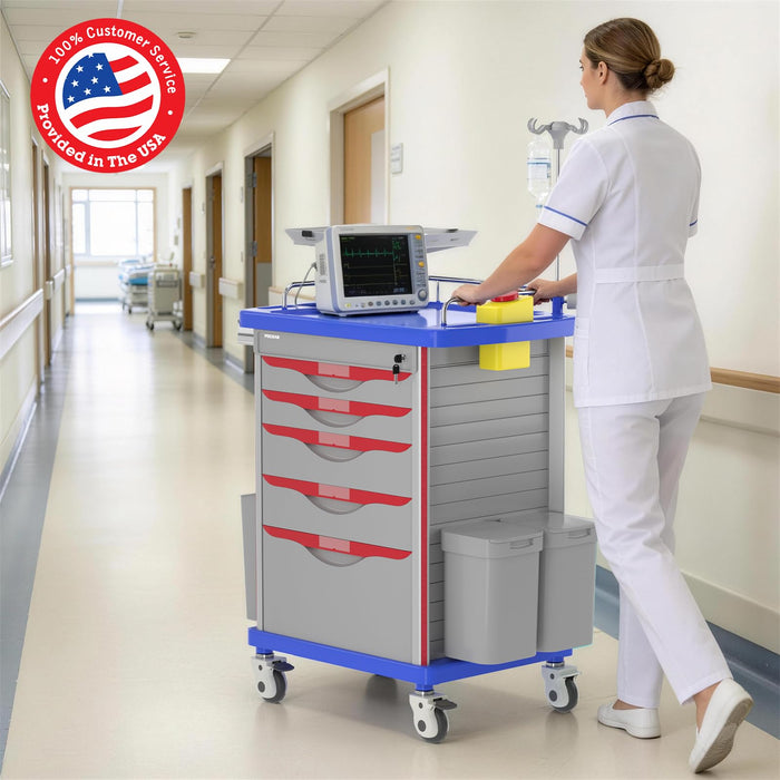 ET-01 - Medical Crash Cart with Emergency Accessory