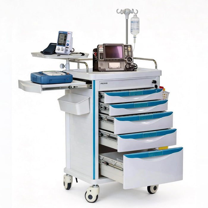 ET-02 - Medical Crash Cart with Emergency Accessory