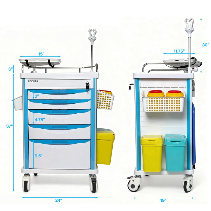 ET-02 - Medical Crash Cart with Emergency Accessory