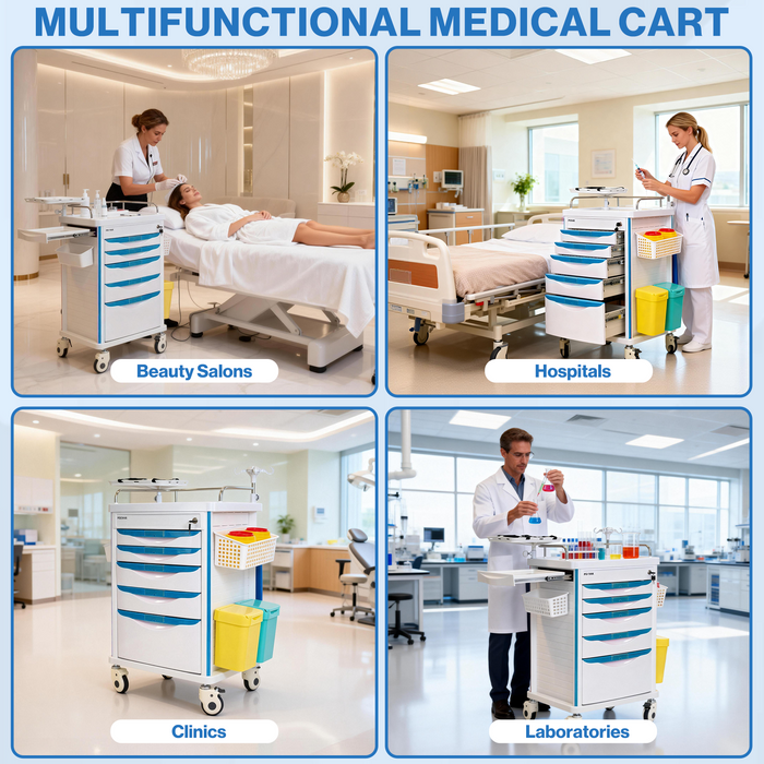 ET-02 - Medical Crash Cart with Emergency Accessory