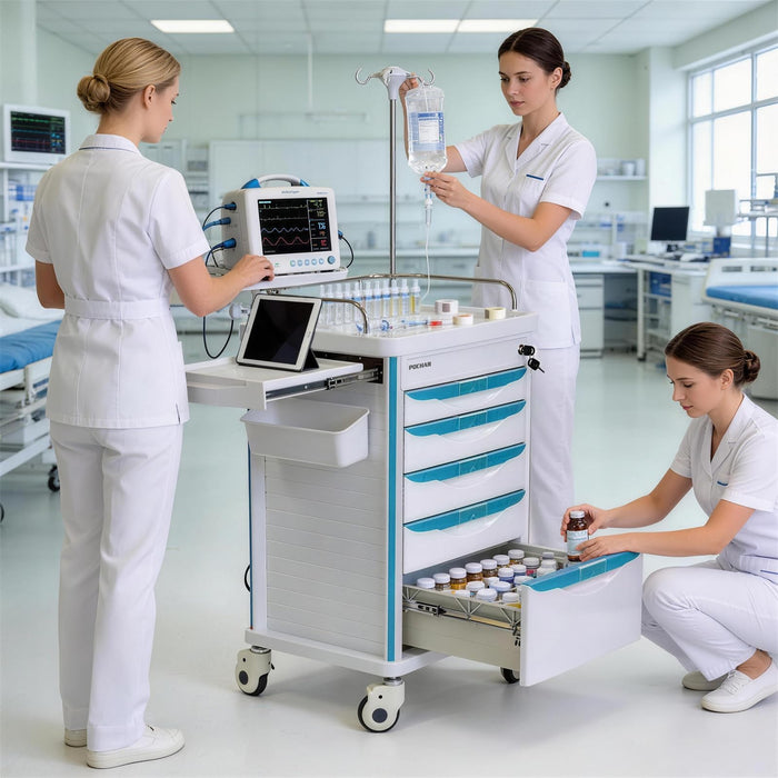 ET-02 - Medical Crash Cart with Emergency Accessory