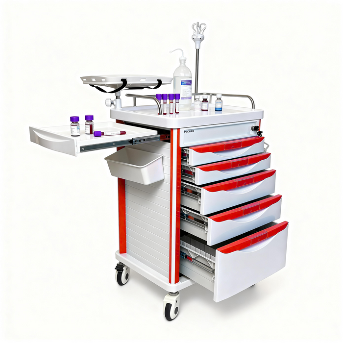 ET-03 - Medical Crash Cart with Emergency Accessory