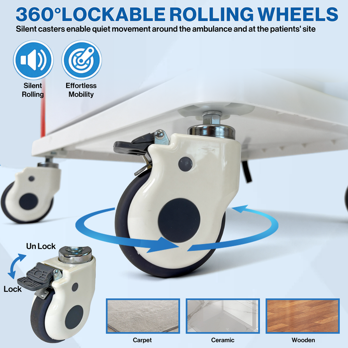 ET-03 - Medical Crash Cart with Emergency Accessory