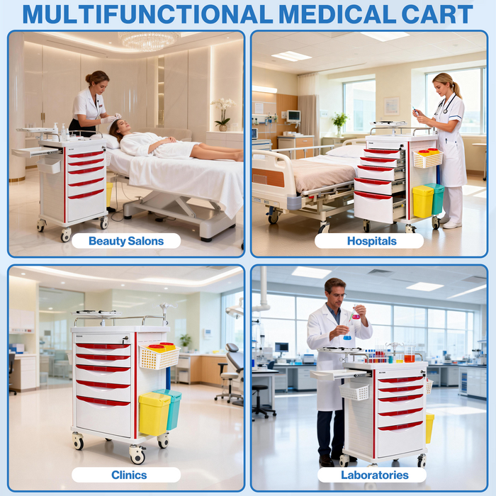 ET-03 - Medical Crash Cart with Emergency Accessory