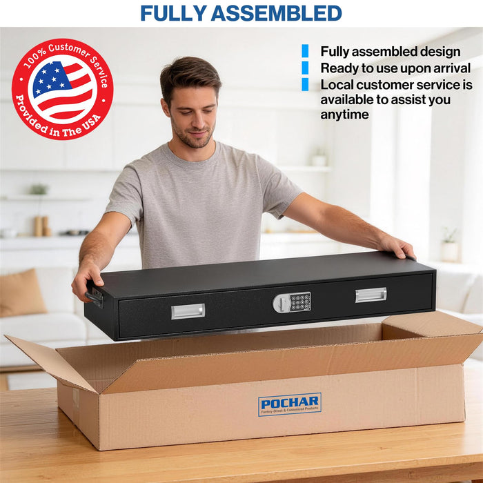 G3H - Under Bed Gun Safe Drawer with Keypad Lock