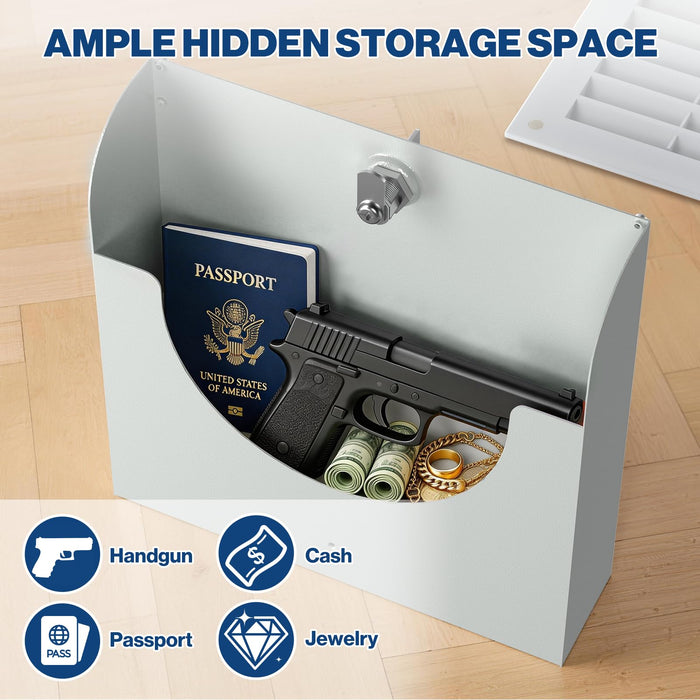 G31-W - Hidden Wall Safe with Air Vent Cover, Key Lock