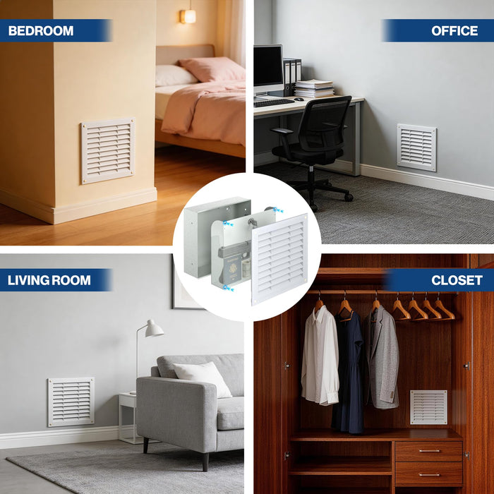G31-W - Hidden Wall Safe with Air Vent Cover, Key Lock