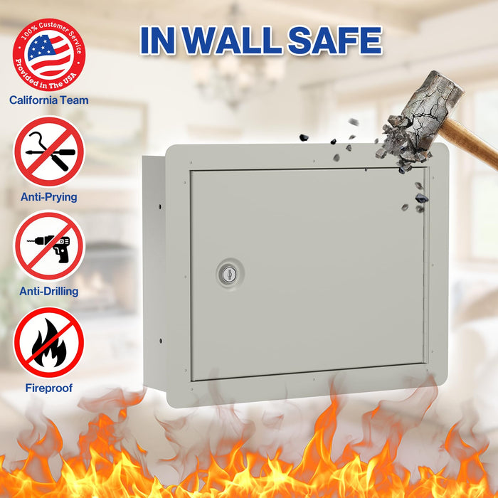 G9-W - In Wall Gun Safe with Key Lock