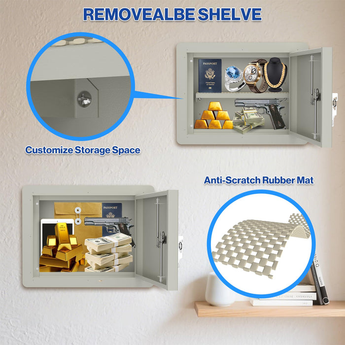 G9-W - In Wall Gun Safe with Key Lock