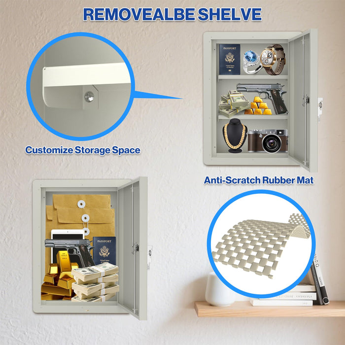 G9L-W - Large In Wall Safe with Key Lock | 21-Inch Height