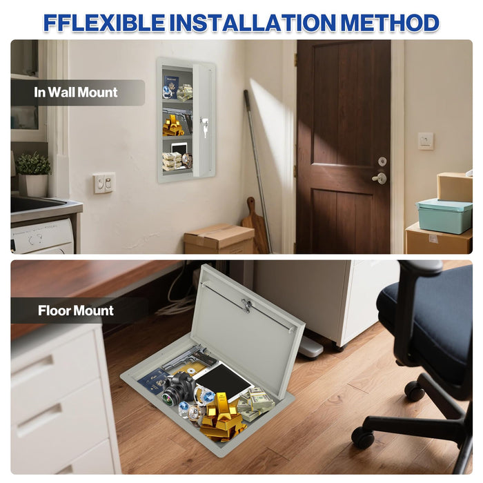 G9L-W - Large In Wall Safe with Key Lock | 21-Inch Height