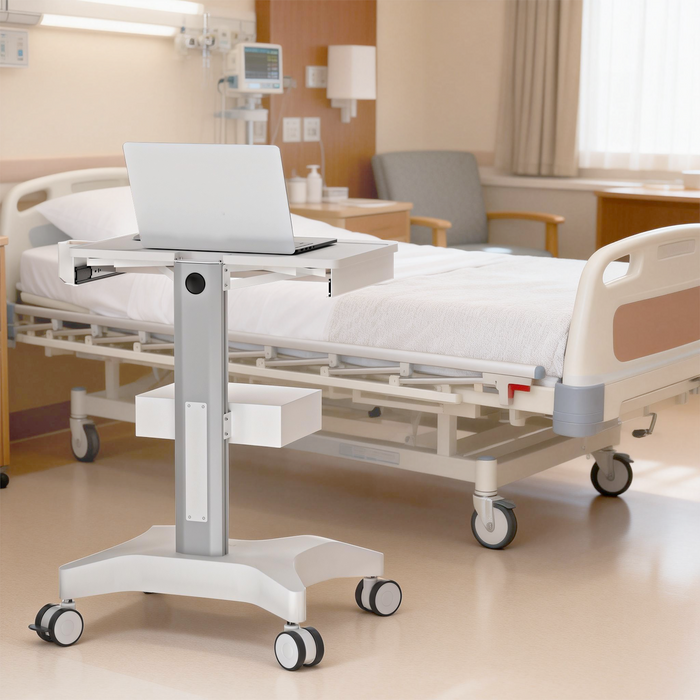 MC-16 - Medical Trolley with Laptop Pallet and Oral Scanner Holder