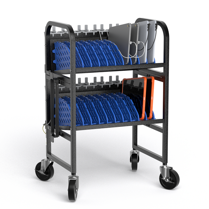 P-C20AK-H0 - 20-Device Laptop Charging Cart, Mobile Chromebook Charging Station