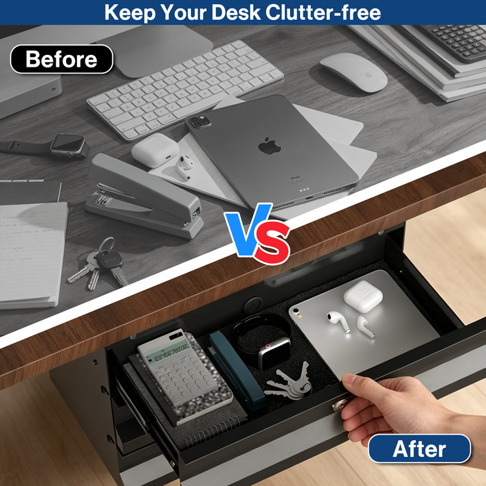 P-TD3FK-H0 - 3-Tier Under Desk Storage Drawers