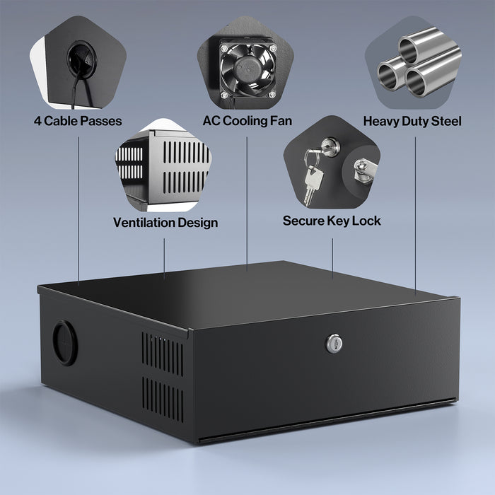 P3-H - 15.5 x 15.5 x 5.5 Inch Heavy Duty DVR Lock Box