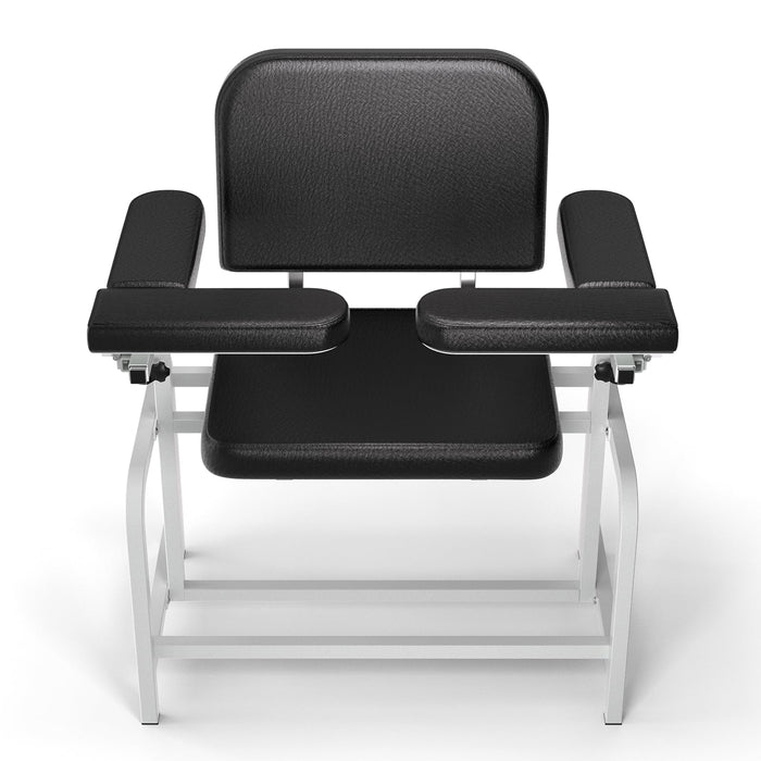 T14 - Extra Large Padded Phlebotomy Chair with Adjustable Armrest and Steel Frame