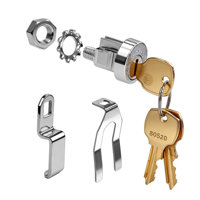 USPS-LOCKSET-3KEYS  -  1 Pcs L-1172C National Mailbox Lock Replacement C9100 with 3 Brass Keys