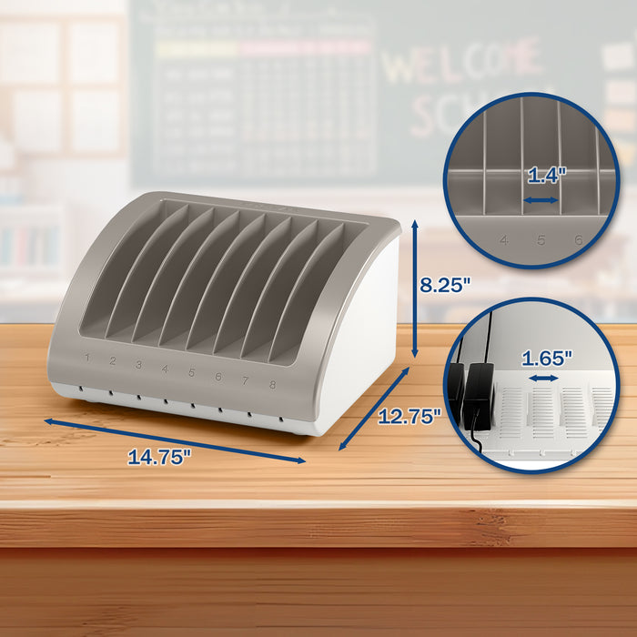 Y608A - 8-Unit Charging Station for Laptops and Tablets