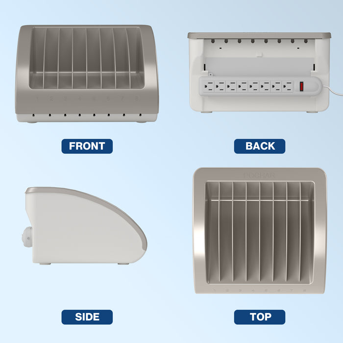 Y608A - 8-Unit Charging Station for Laptops and Tablets